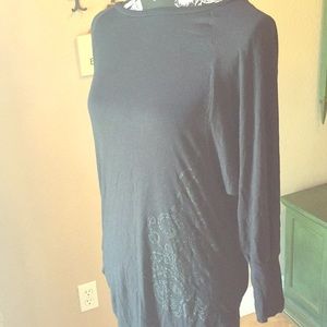 Black detailed tunic